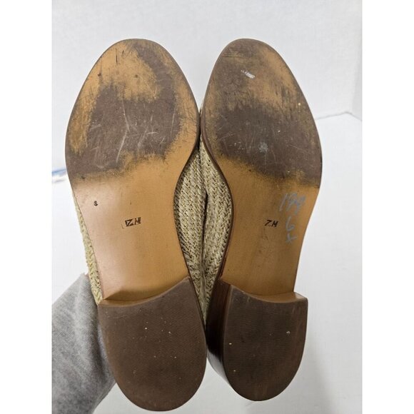 Vintage Enzo Angiolini Tan Woven Slip On Mule - Picture 14 of 14